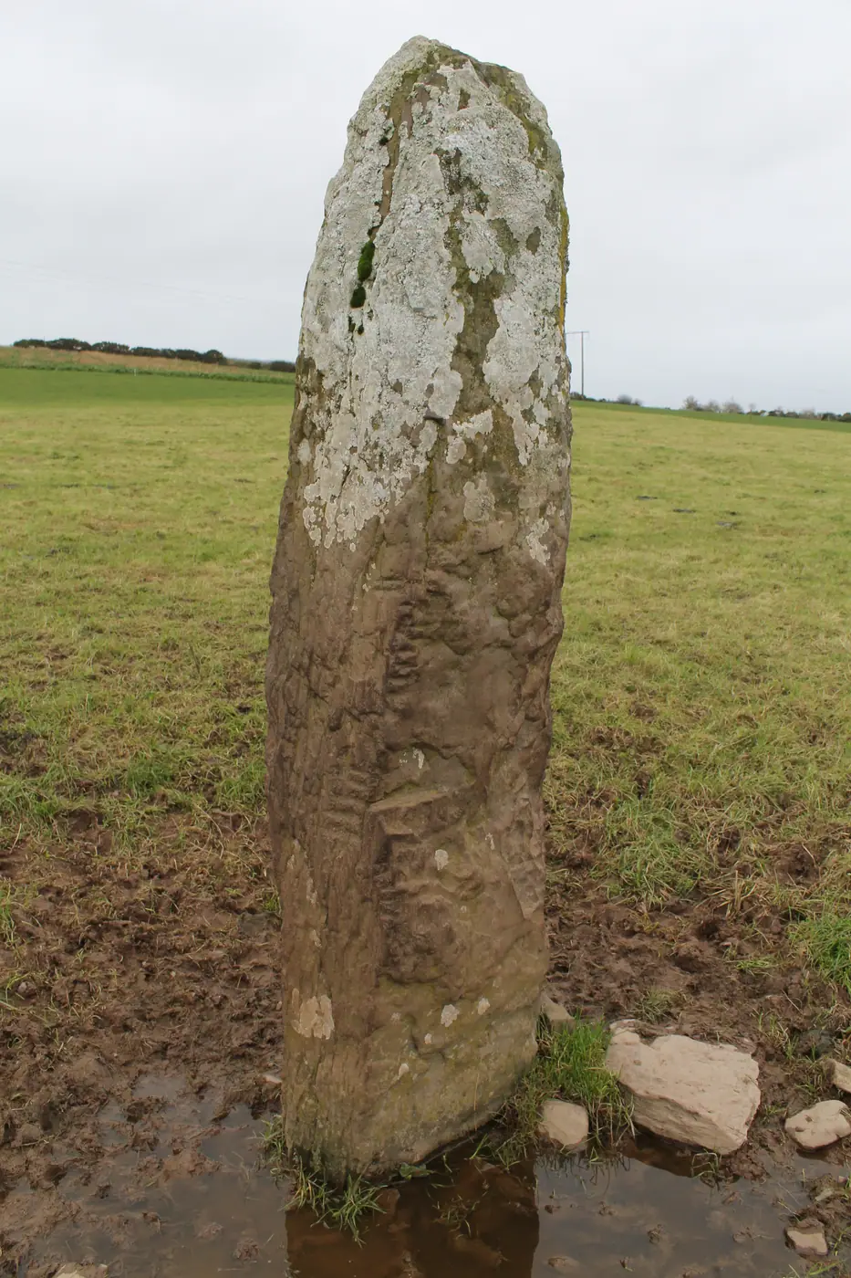 Ogham standing stone at Glenawillin, County Cork