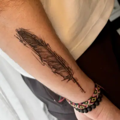 Ogham tattoo —  on wrist